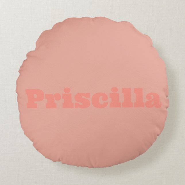 Peachy Comfort Colour Round  Round Cushion (Front)