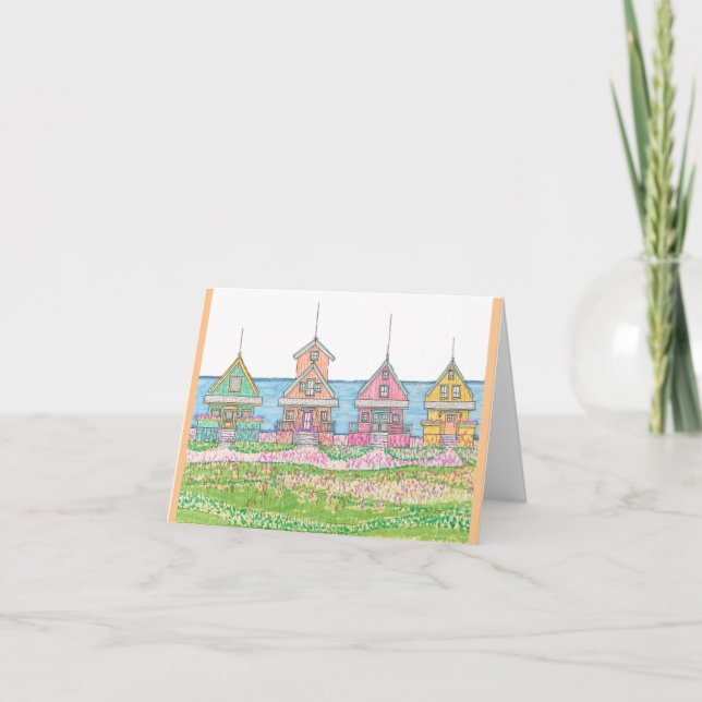 Peachy Cottages Note Cards (Front)