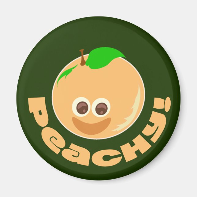Peachy Dark Magnet (Front)
