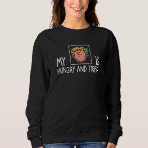 Peachy Fruit Print Just Apricot Peach Hungry And T Sweatshirt