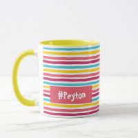 Peachy Fun In The Sun! Cute Colourful Striped Cand