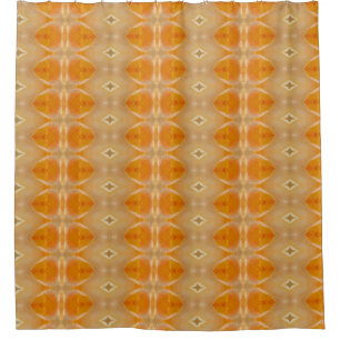 Peachy Ikat 4 Shower Curtain