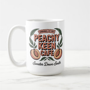 Peachy Keen Café Coffee Mug