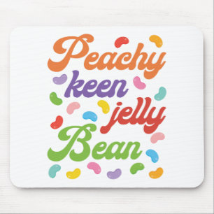 Peachy Keen Jelly Bean Easter Candy Retro Mouse Mat