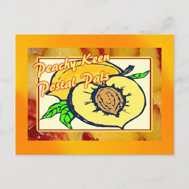 Peachy Keen Postal Pals Postcard (Front)