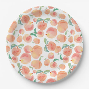 Peachy Paper Plate