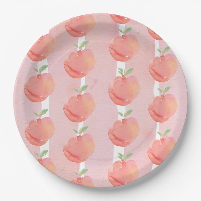 Peachy Paper Plate (Front)