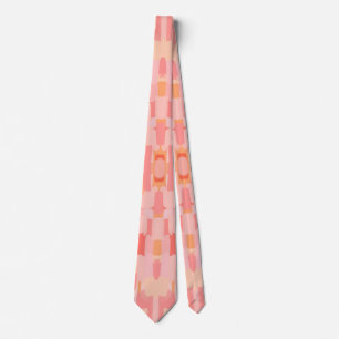 Peachy patterned tie