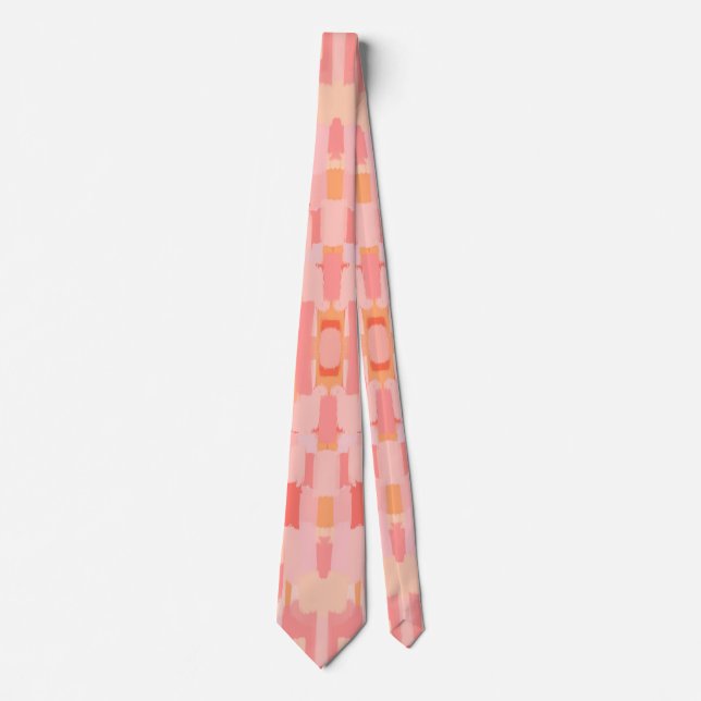 Peachy patterned tie (Front)