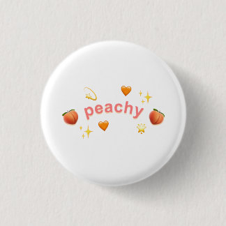 Peachy Pin Badge