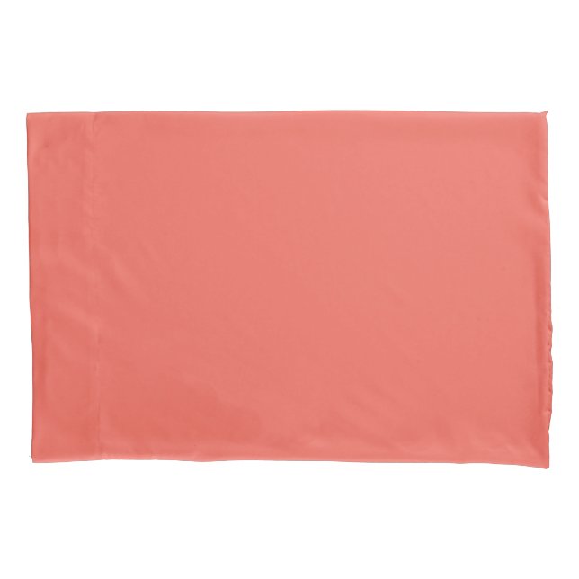 Peachy Pink Coral Pillowcase (Front)