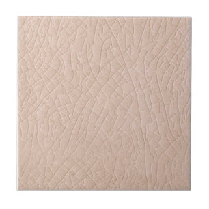 Peachy Pink Faux Antique Crackle Finish 4.5 & 6 in Tile