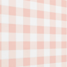 Peachy PInk Gingham Check Peel and Stick Wallpaper