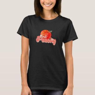 Peachy Retro 70s Georgia Peaches Summer Fruit T-Shirt