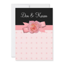 Peachy Rose Polka Dots Wedding