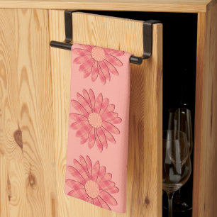 Peachy Spring Tea Towel