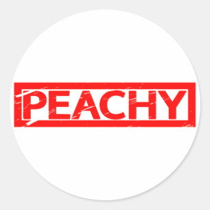 Peachy Stamp Classic Round Sticker