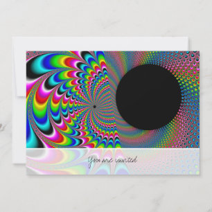 Peackock A Delic - Fractal Art Invitation