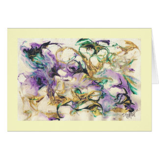 Peacock Abstractions (card)