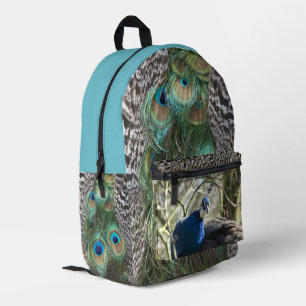 Peacock All over Printed Backpack