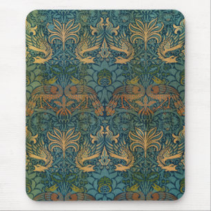 Peacock and Dragon, 1878 by William Morris Mouse Mat