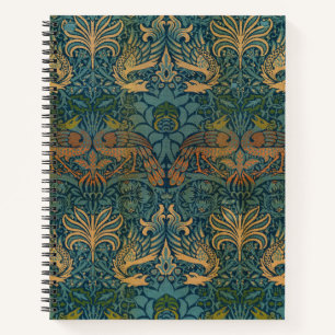 Peacock and Dragon, 1878 by William Morris Notebook