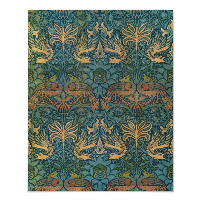 Peacock and Dragon, 1878 by William Morris Photo Print (Front)