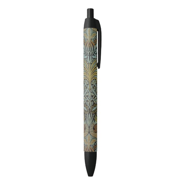 Peacock and Dragon (by William Morris) Black Ink Pen (Bottom (Vertical))