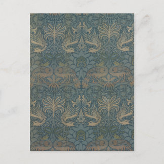Peacock and Dragon by William Morris Postcard