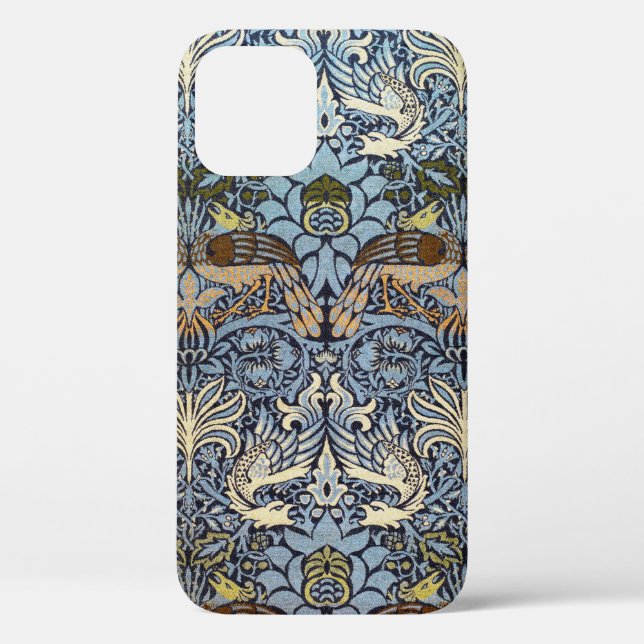Peacock and Dragon, William Morris Case-Mate iPhone Case (Back)