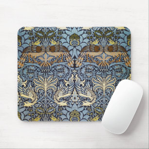 Peacock and Dragon, William Morris Mouse Mat