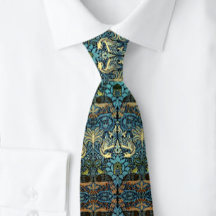 Peacock  and Dragon William * Morris Tie
