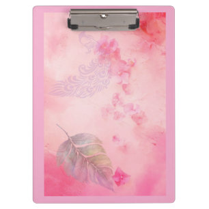 Peacock and Feather Clipboard