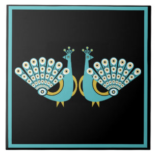 Peacock Art Home Accessories Tile