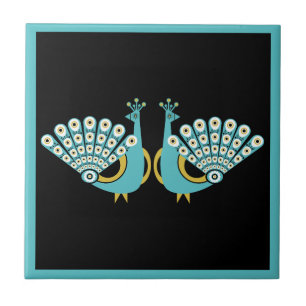 Peacock Art Home Accessories Tile