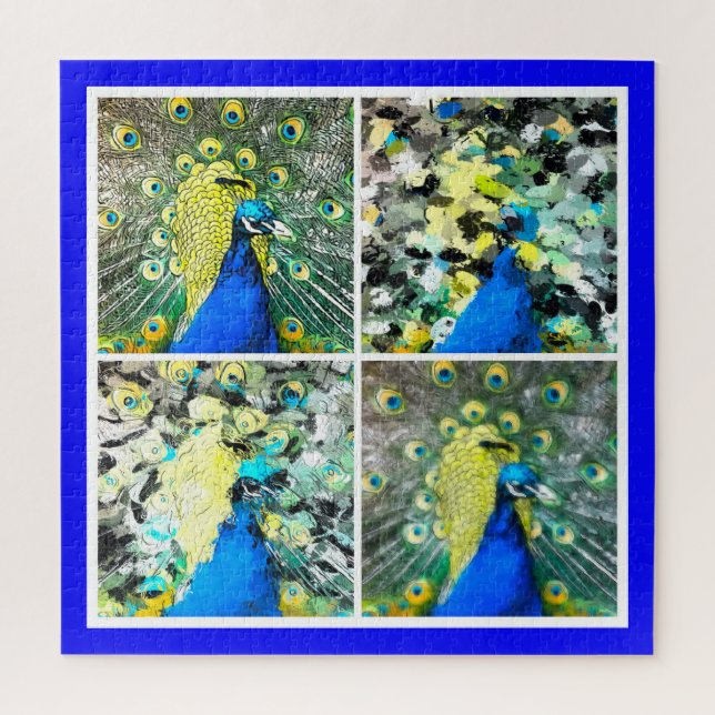 Peacock Art Jigsaw Puzzle (Vertical)