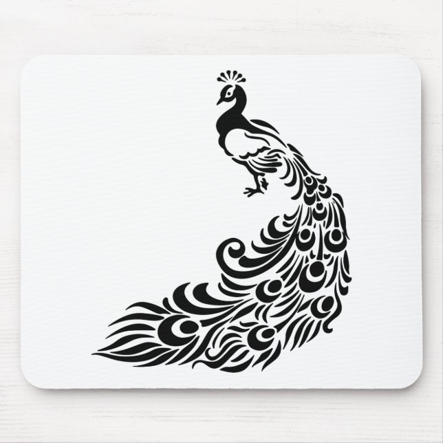 Peacock Art Mouse Mat (Front)
