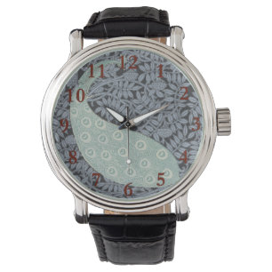 Peacock Art Nouveau Bird Classic Watch