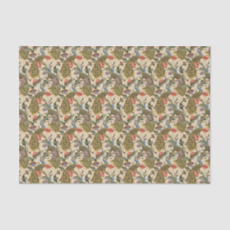 Peacock Art Nouveau Decoupage Tissue Paper
