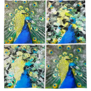 Peacock Art Shower Curtain