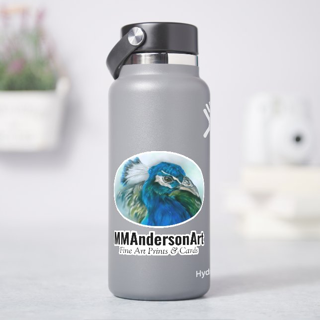 Peacock Art Text (HydroFlask)
