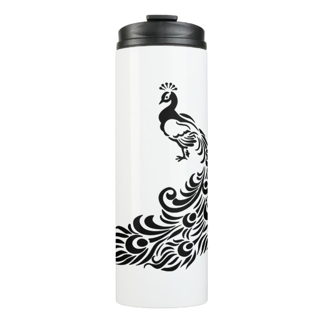 Peacock Art Thermal Tumbler (Front)
