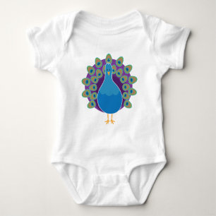 Peacock Baby Bodysuit
