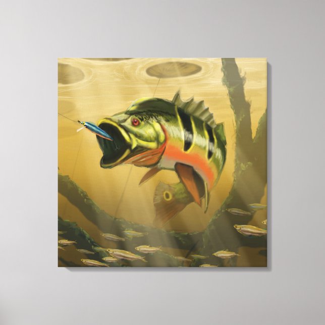 Peacock Bass Canvas Print (Front)