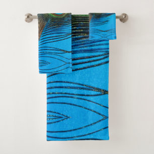 Peacock Bath Towel Set