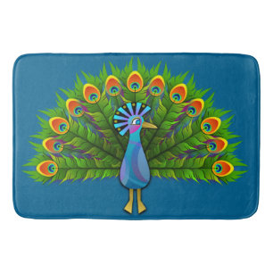 Peacock Bedroom Rug Mat Home Decor Rug Mats