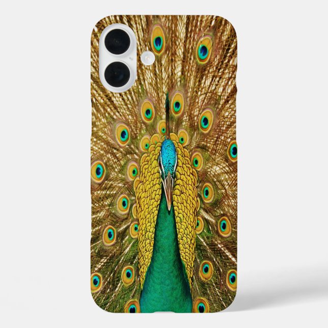 Peacock Bird Feathers Case-Mate iPhone Case (Back)