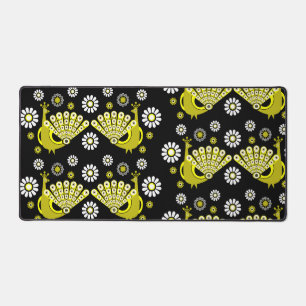 Peacock Bird Graphic Art Desk Mat