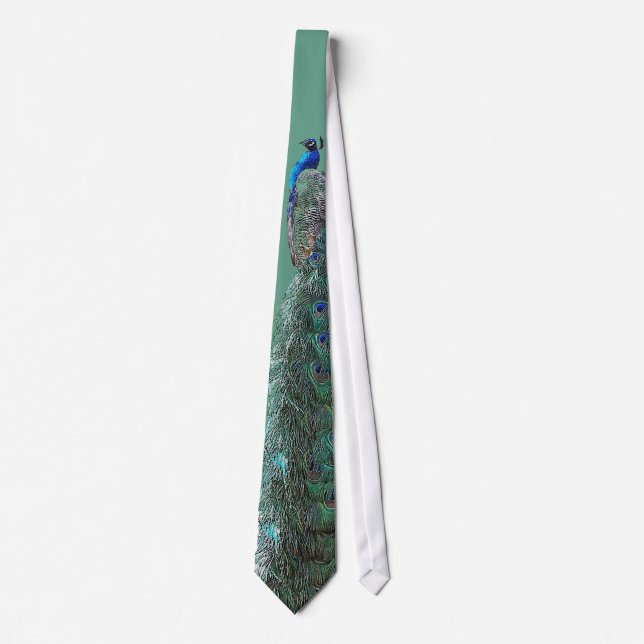 Peacock Bird Tie (Front)