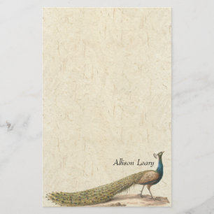 Peacock Bird Wildlife Animals Stationery
